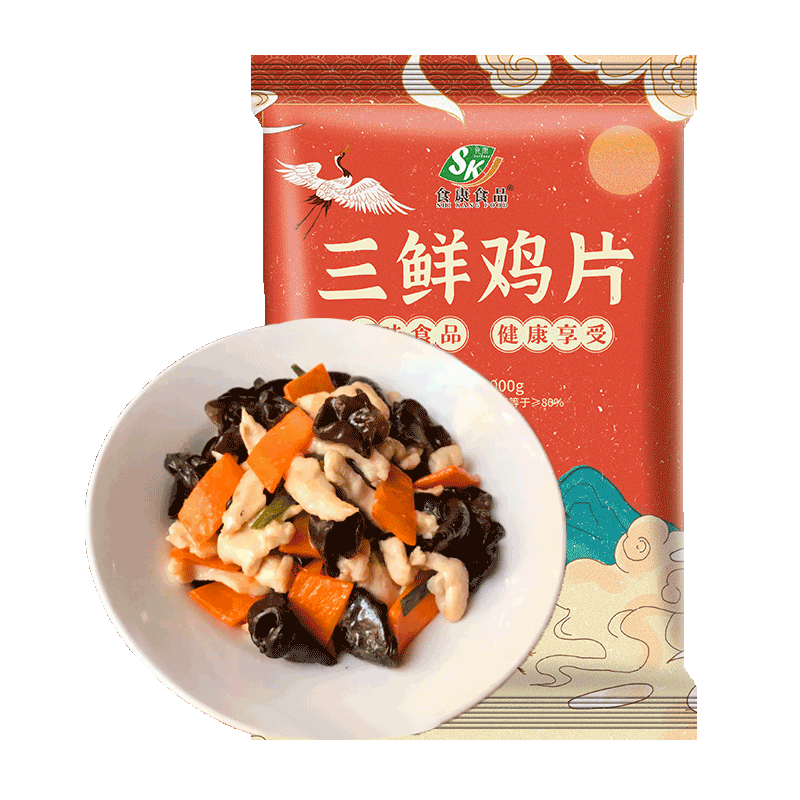 三鲜鸡片